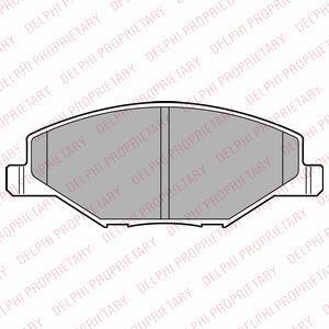 DELPHI Колодки передние VW Polo Sedan 2010->/SKODA Rapid 2014-> (LP2444, LP2444)