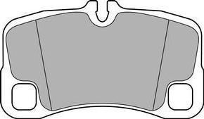 Delphi LP2696 комплект тормозных колодок, дисковый тормоз на PORSCHE 911 (997)