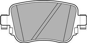 Delphi LP2709 комплект тормозных колодок, дисковый тормоз на SKODA OCTAVIA Combi (5E5)