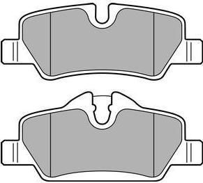 Delphi LP2762 комплект тормозных колодок, дисковый тормоз на MINI MINI (F56)
