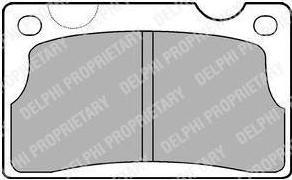 Delphi LP39 комплект тормозных колодок, дисковый тормоз на VOLVO 240 Kombi (P245)