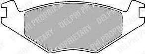 DELPHI Колодки тормозные SEAT Cordoba, Ibiza / VW Golf, Jetta, Polo (LP505)