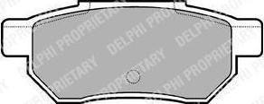 Delphi LP562 комплект тормозных колодок, дисковый тормоз на HONDA ACCORD III (CA)