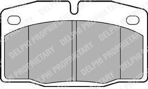 Delphi LP581 комплект тормозных колодок, дисковый тормоз на OPEL OMEGA A (16_, 17_, 19_)