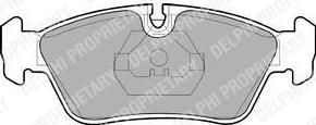 DELPHI Колодки тормозные дисковые передние E36/E46/Z3 E36/Z4 E85 98> (3411 6761 237, LP710)