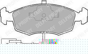 Delphi LP794 комплект тормозных колодок, дисковый тормоз на FORD SCORPIO I (GAE, GGE)