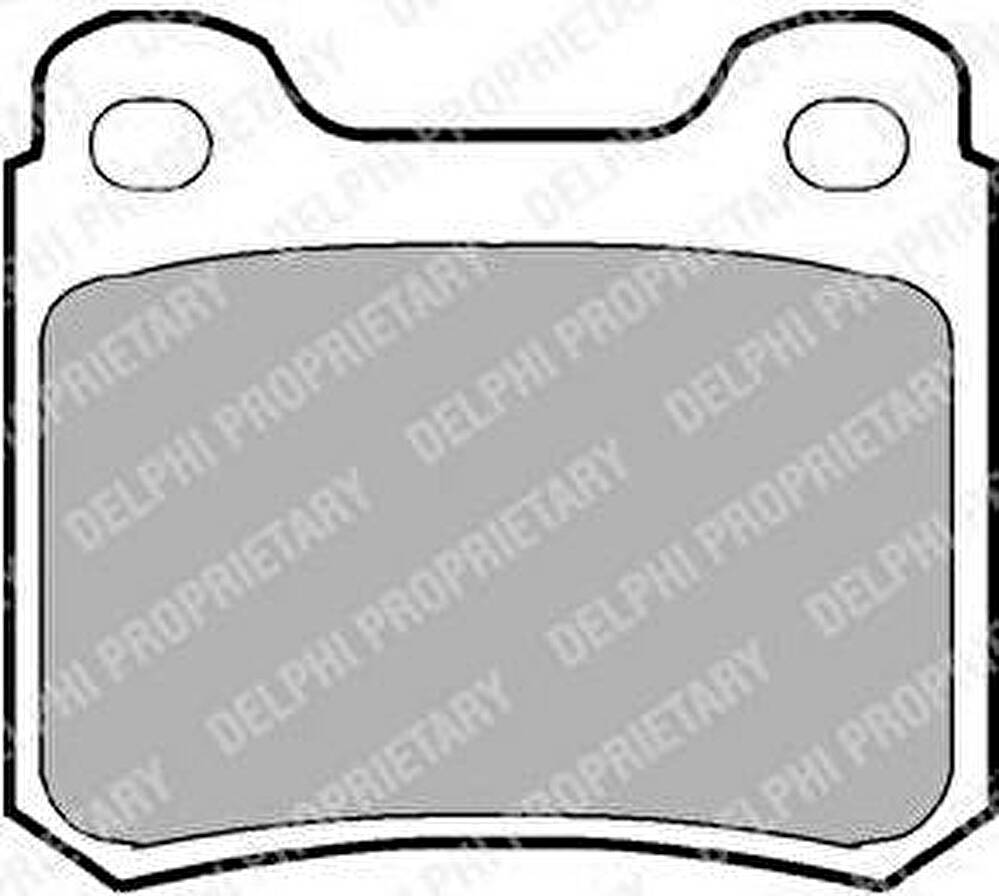 DELPHI Колодки тормозные задние MERCEDES 190, 200, 230, 250, 260, 300, C180, C200, C220, C250, C280, C36, E200, E220, E250, E280, E300 (LP915)