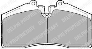 Delphi LP957 комплект тормозных колодок, дисковый тормоз на PORSCHE 911 кабрио (993)