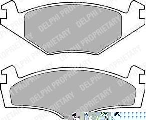 DELPHI Колодки VW POLO 1.0-1.9SDi/SKODA FELICIA 1.3.1.6.1.9D 94-96 WVA20887 (LP979)
