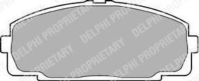 Delphi LP989 Колодки тормозные TOYOTA HIACE 2.0-2.7 84- передние