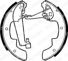 Delphi LS1299 комплект тормозных колодок на TALBOT 1307-1510