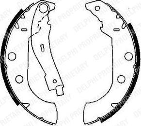 Delphi LS1833 комплект тормозных колодок на PEUGEOT 306 кабрио (7D, N3, N5)