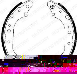 Delphi LS1834 комплект тормозных колодок на TOYOTA LAND CRUISER 80 (_J8_)