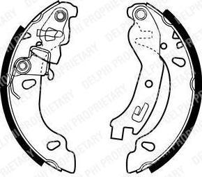 Delphi LS1970 комплект тормозных колодок на FIAT PANDA (169)