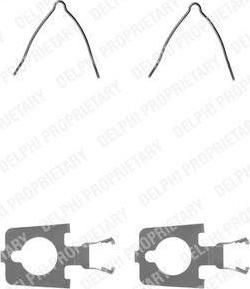 Delphi LX0158 комплектующие, колодки дискового тормоза на MAZDA 929 II универсал (HV)