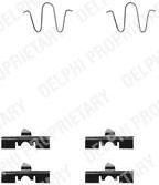 Delphi LX0231 комплектующие, колодки дискового тормоза на SUZUKI BALENO универсал (EG)