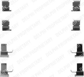 Delphi LX0259 комплектующие, колодки дискового тормоза на TOYOTA MR 2 III (ZZW3_)