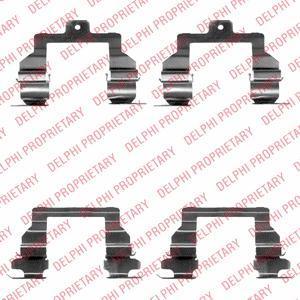 Delphi LX0374 комплектующие, колодки дискового тормоза на TOYOTA PREVIA (MCR3_, ACR3_, CLR3_)
