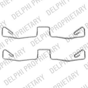 Delphi LX0448 комплектующие, колодки дискового тормоза на AUDI A6 (4B2, C5)