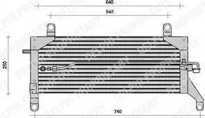 Delphi TSP0225005 конденсатор, кондиционер на FIAT PUNTO (176)