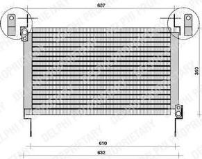 Delphi TSP0225007 конденсатор, кондиционер на FIAT BRAVA (182)