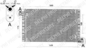 Delphi TSP0225262 конденсатор, кондиционер на FIAT BRAVA (182)