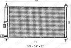 Delphi TSP0225281 конденсатор, кондиционер на HONDA PRELUDE IV (BB)