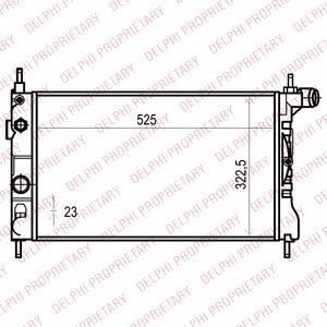 Delphi TSP0524016 радиатор, охлаждение двигателя на OPEL KADETT E (39_, 49_)