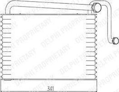 Delphi TSP0525014 испаритель, кондиционер на VOLVO 460 L (464)