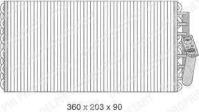 Delphi TSP0525076 испаритель, кондиционер на MERCEDES-BENZ S-CLASS (W140)