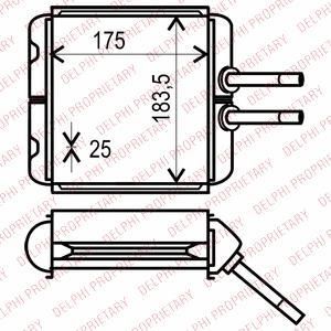 Delphi TSP0525532 теплообменник, отопление салона на CHEVROLET LANOS седан