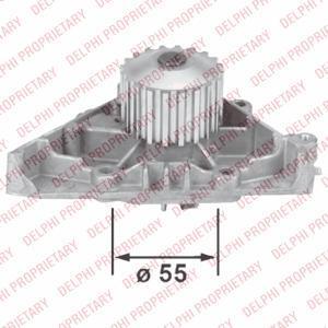 Delphi WP2376 водяной насос на PEUGEOT 206 SW (2E/K)