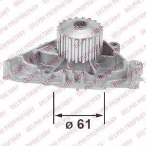Delphi WP2506 водяной насос на PEUGEOT 407 SW (6E_)