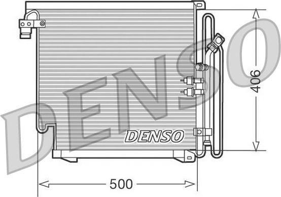 Denso DCN02010 конденсатор, кондиционер на AUDI 80 Avant (8C, B4)