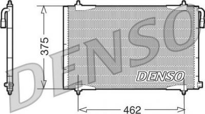 DENSO Конденсор PEUGEOT 206 - 206 CC - 206 SW (6455W7, DCN21006)