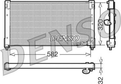 Denso DCN40001 конденсатор, кондиционер на ROVER 600 (RH)