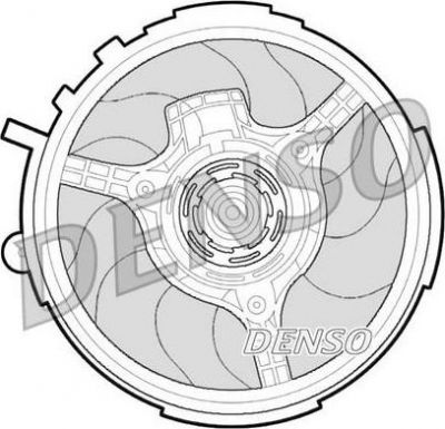 Denso DER09061 вентилятор, охлаждение двигателя на FIAT STILO (192)
