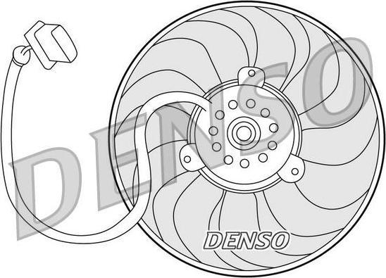 Denso DER32004 вентилятор, охлаждение двигателя на VW GOLF IV (1J1)