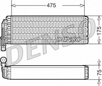 Denso DEV12003 испаритель, кондиционер на IVECO Stralis