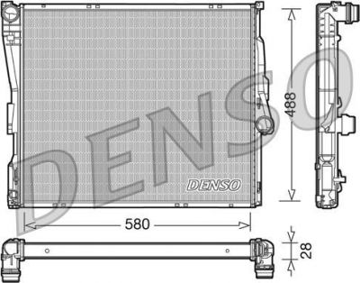 DENSO Радиатор основной X3(E83) mot.2,0/3,0L (DRM05090)