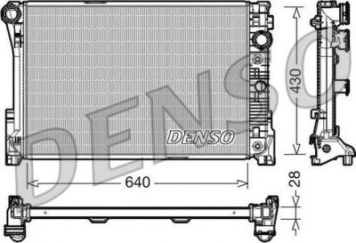 DENSO Радиатор, охлаждение двигателя (DRM17043)