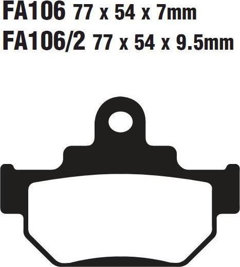 EBC FA 106TT Тормозные колодки