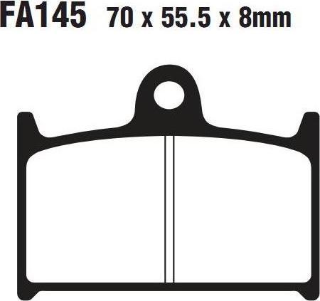 EBC FA 145 HH Тормозные колодки