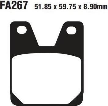EBC FA 267 HH Тормозные колодки