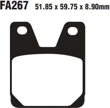 EBC FA 267 HH Тормозные колодки