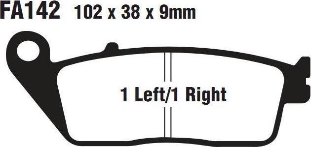 EBC SFA 142 Тормозные колодки