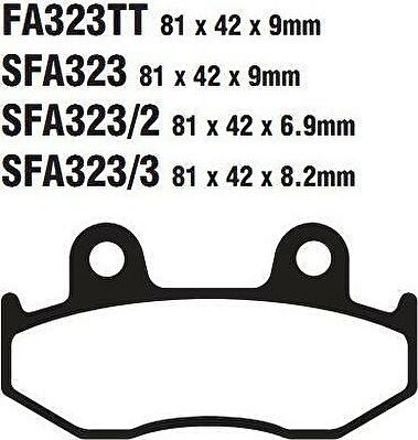 EBC SFA 323 (3) Тормозные колодки