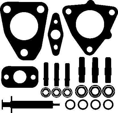 Elring 731.160 монтажный комплект, компрессор на TOYOTA YARIS (NHP13_, NSP13_, NCP13_, KSP13_, NLP13_)