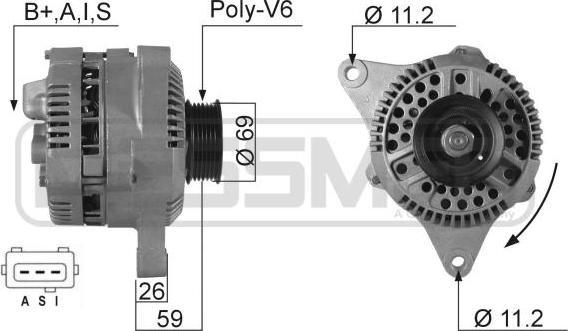 Era 210136 генератор на FORD MONDEO I седан (GBP)