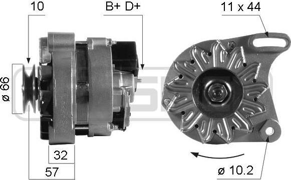 Era 210269 генератор на FIAT UNO (146A/E)